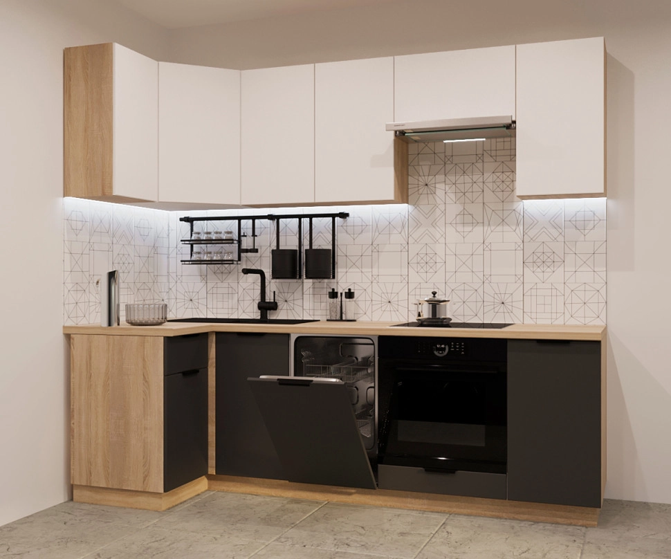 Кухня модульная Атастра О20 Графитовая фото 1